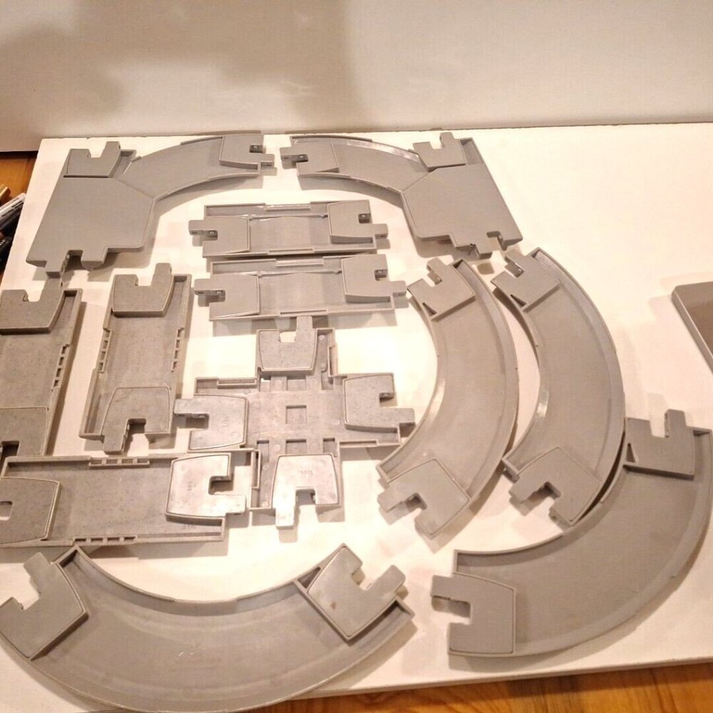 Geotrax Gray Railroad Train Tracks Lot 12 Pc  Straight Curves Fisher Price - Picture 8 of 10